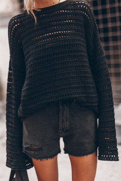 OSLO – Hollow Out Pullover – 9066