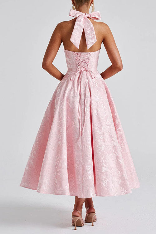 DUBROVNIK – Halter Midi Dress – 7465