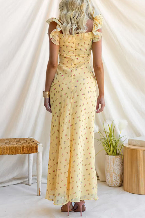 MALAGA – Floral Maxi Dress – 9775