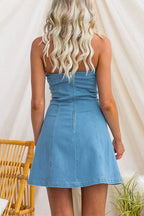 NICE – Strapless Denim Mini – 5467