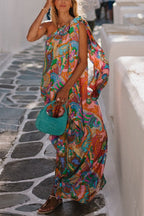 FLORENCE – One Shoulder Maxi Dress – 7689