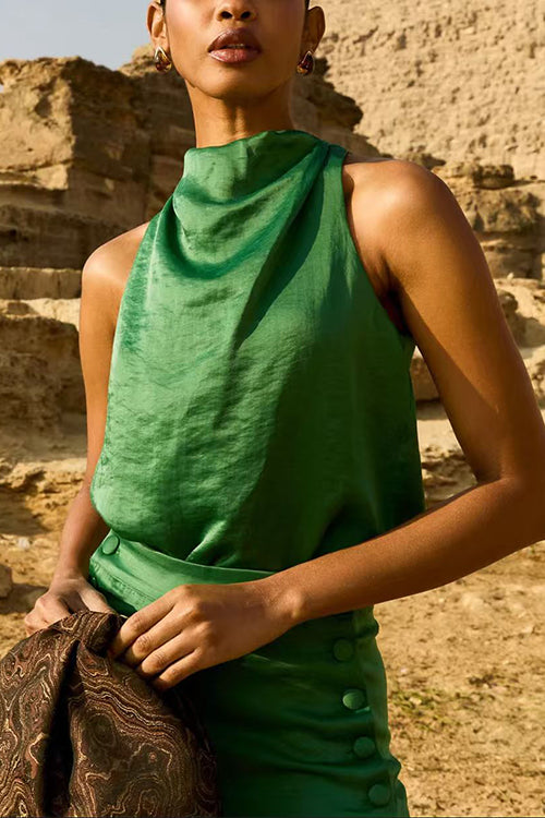 LYON – Mockneck Sleeveless Top – 2125