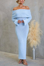 BARCELONA – Off Shoulder Maxi Dress – 7300