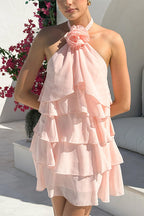 FLORENCE – Halter Mini Dress – 6465