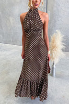 SANTORINI – Halter Maxi Dress – 9659