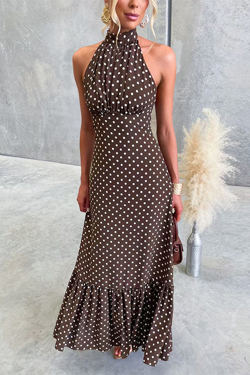 SANTORINI – Halter Maxi Dress – 9659