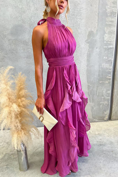 MARSEILLE – Halter Maxi Dress – 3506