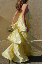 ATHENS – Satin Maxi Dress – 3908