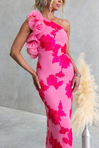 NAPLES – One Shoulder Maxi Dress – 6869