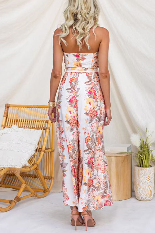 LISBON – Strapless Wide Leg Jumpsuit – 2338
