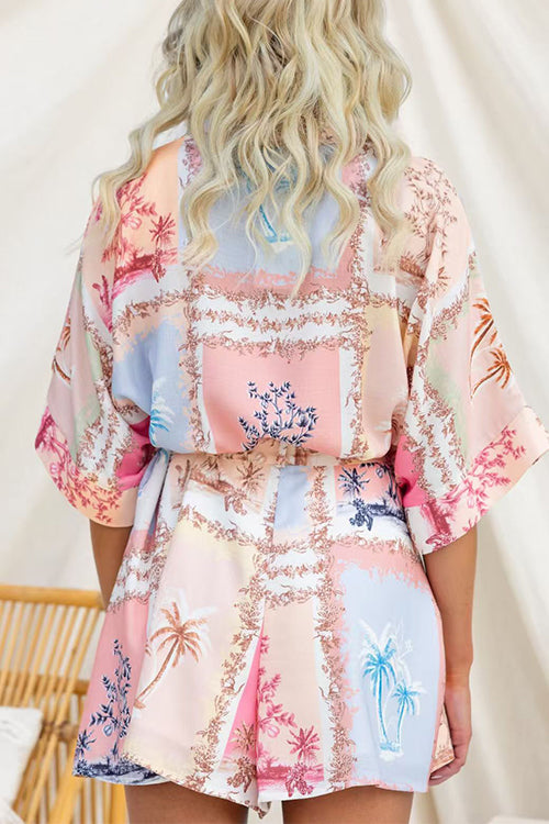 SANTORINI – Button Up Romper – 3411