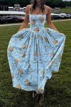 SALERNO – Spaghetti Strap Maxi Dress – 4843