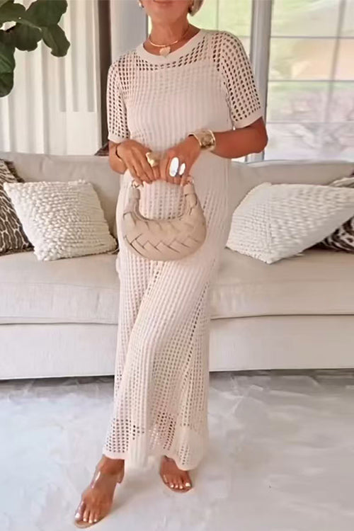 DUBROVNIK – Crewneck Maxi Dress – 9508