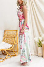 MYKONOS – Printed Crop Set – 5009