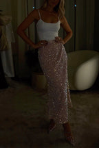 CAPRI – Sequin Midi Skirt – 1242