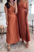 MILAN – One Shoulder Maxi Dress – 3319