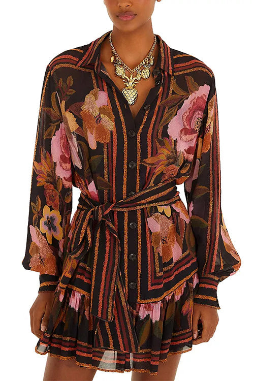 MILAN – Floral Mini Dress – 7679