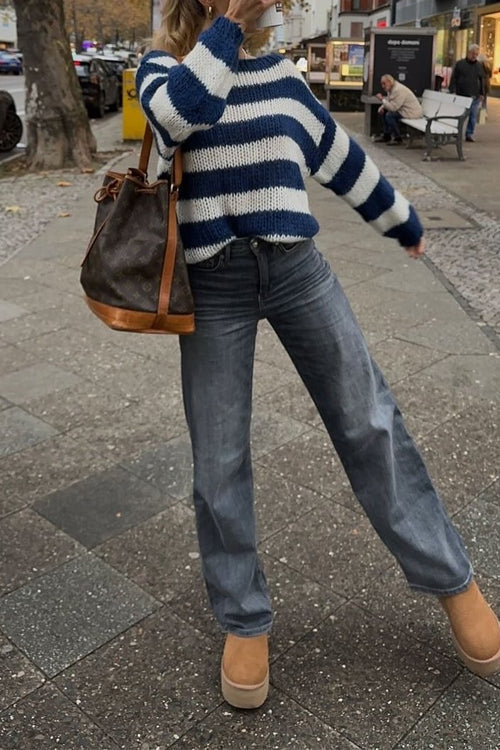 WARSAW – Striped Pullover Sweater – 7988