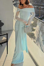 CORFU – Off Shoulder Maxi Dress – 8480