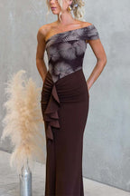 RHODES – Asymmetrical Maxi Dress – 4208