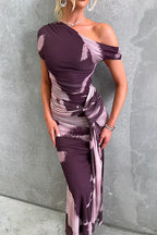 VALENCIA – Asymmetrical Maxi Dress – 3192