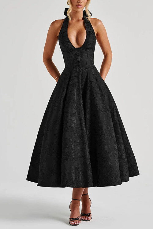 DUBROVNIK – Halter Midi Dress – 7465