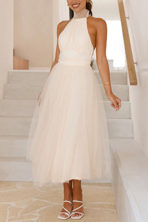 NICE – Halter Midi Dress – 7520