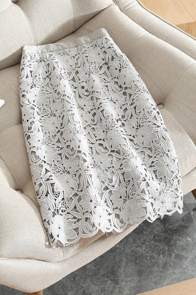 VENICE – Kanten Midi Rok – 9927