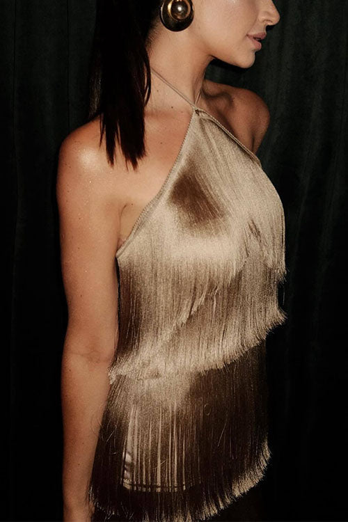 FLORENCE – Halter Mini Dress – 3101