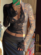 COPENHAGEN – Longsleeve Lace Top – 6982