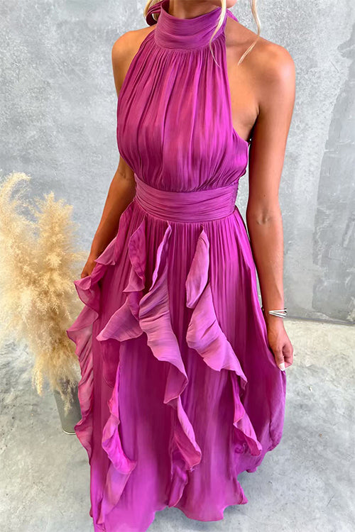 MONTPELLIER – Halter Maxi Dress – 7775