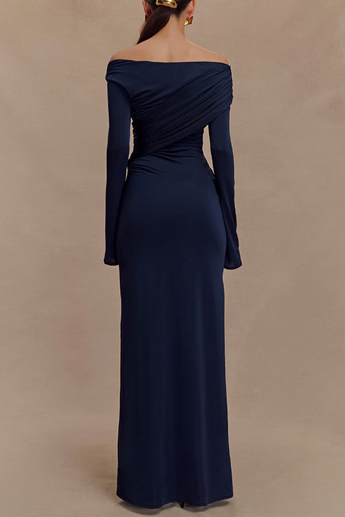 AMSTERDAM – Off Shoulder Maxi Dress – 2433
