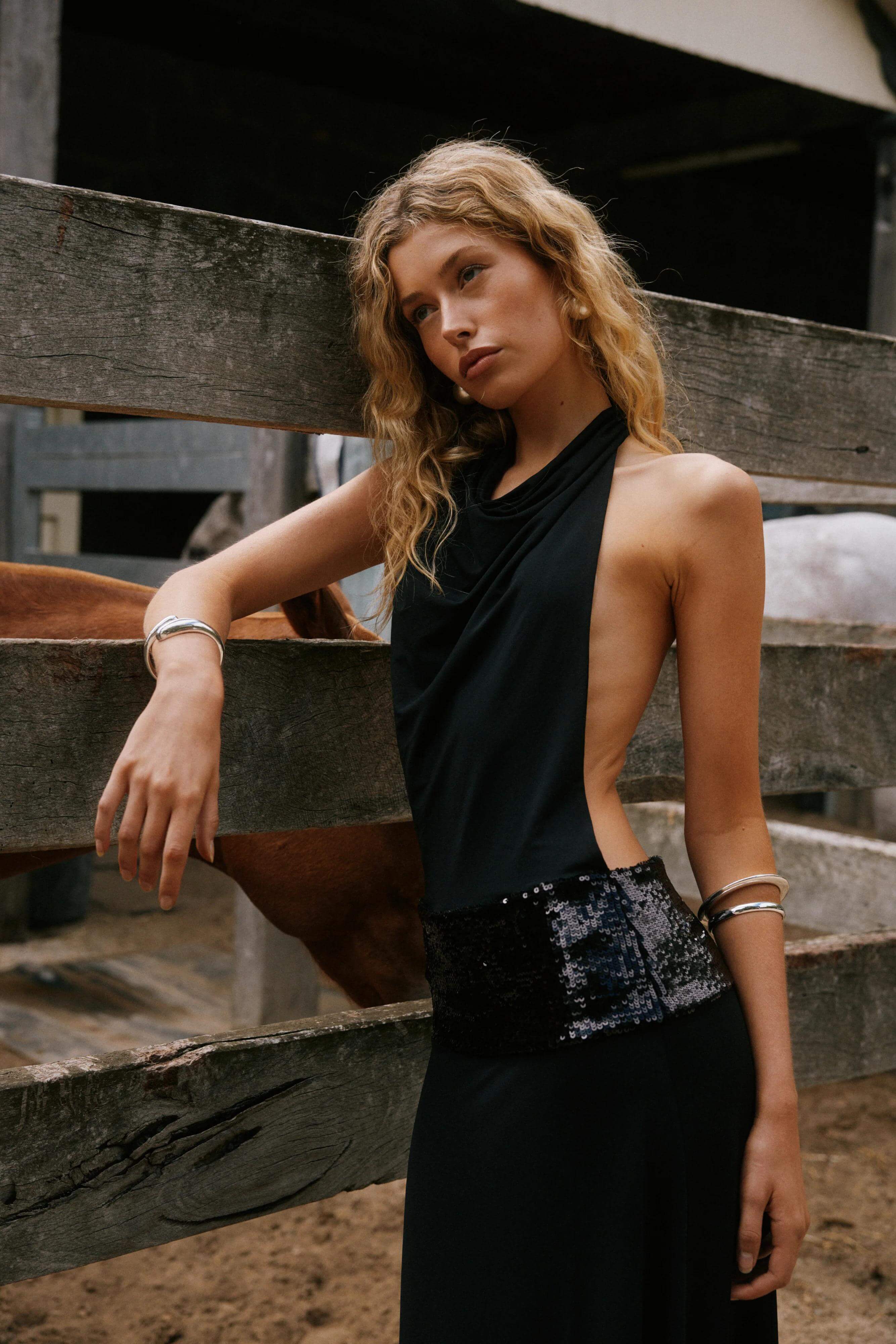 MYKONOS – Halterneck Maxi Dress – 3998