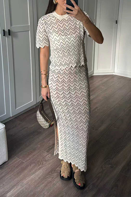 MONACO – High Rise Maxi Skirt – 7012