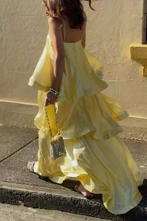 ATHENS – Satin Maxi Dress – 3908