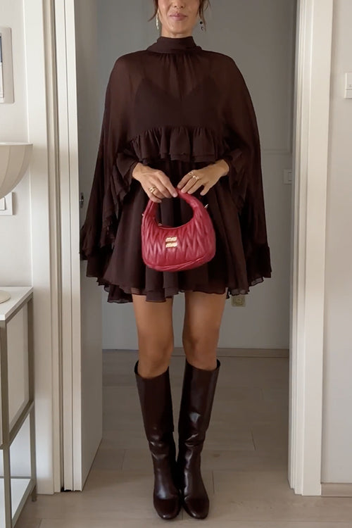 TAORMINA – Cape Mini Dress – 5372