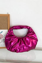 VALLETTA – Metallic Ruched Handbag – 9092