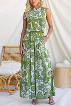 SANTORINI – Sleeveless Floral Top – 4269