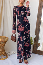 NICE – Floral Maxi Dress – 1374