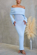 BARCELONA – Off Shoulder Maxi Dress – 7300