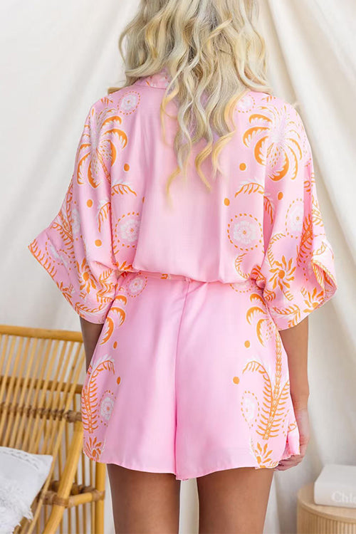 NAPLES – Floral Button Romper – 5116