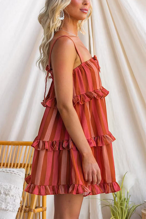 PORTO – Striped Mini Dress – 5408