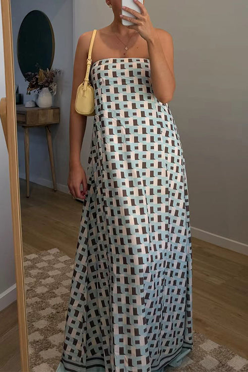 MALAGA – Strapless Maxi Dress – 9487