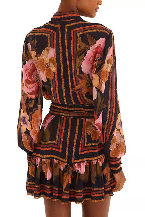 MILAN – Floral Mini Dress – 7679