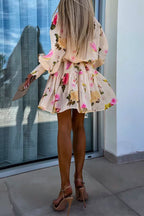 VALENCIA – Floral Mini Dress – 3732