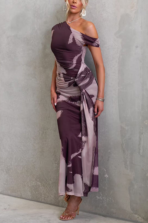 VALENCIA – Asymmetrical Maxi Dress – 3192