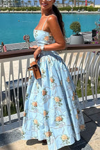 SALERNO – Spaghetti Strap Maxi Dress – 4843