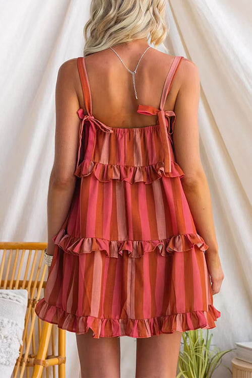 PORTO – Striped Mini Dress – 5408