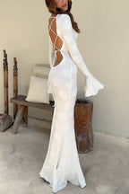 LISBON – Backless Maxi Dress – 3315