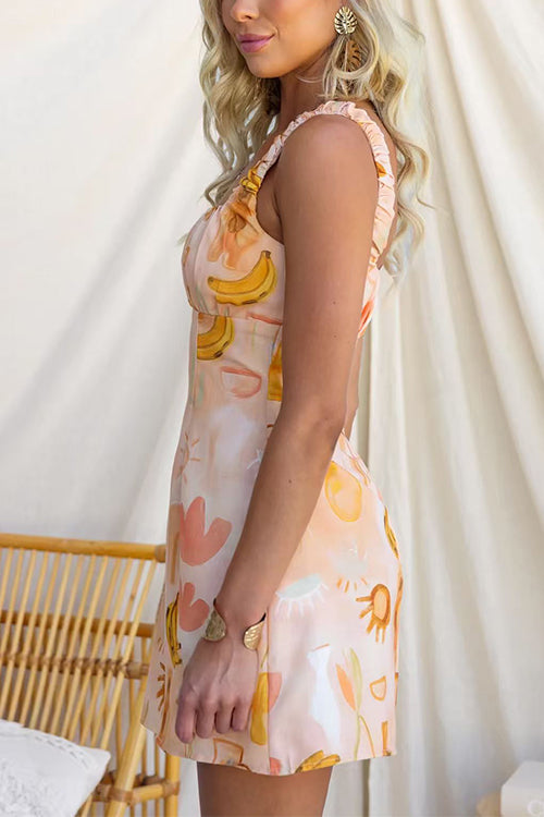 PORTO – Square Neck Mini Dress – 3572